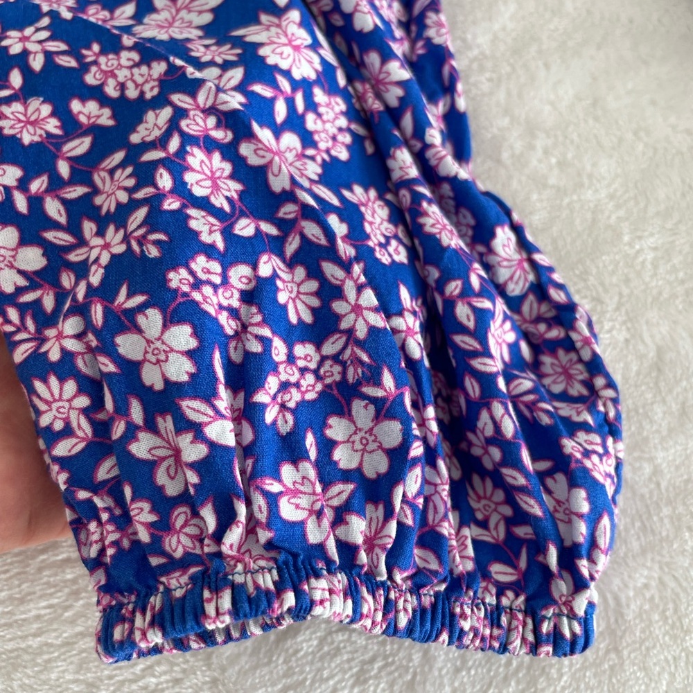 J. Crew Size S Liberty Long-Sleeve Ruffle-Shoulder Top Lace Neckline Pintucked - Picture 11 of 17